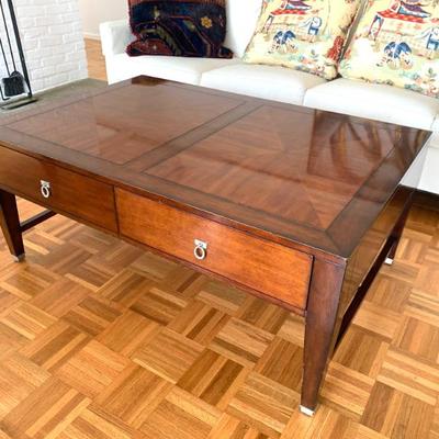 Sale Photo Thumbnail #75: Robb & Stucky coffee table, 32 x 48", 20 " ht.