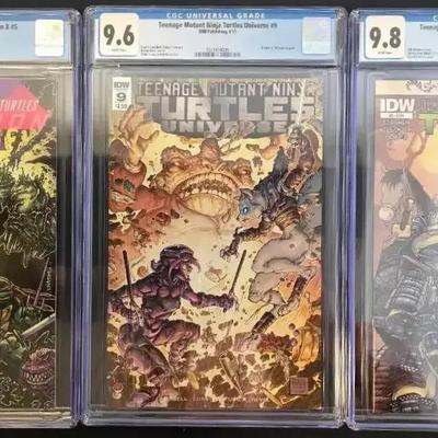 3 CGC Graded Teenage Mutant Ninja Turtle Comics