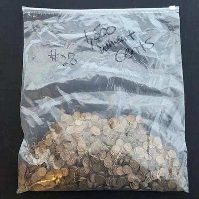 1,500 Wheat Cents