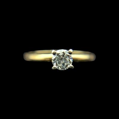 18K Yellow Gold Diamond Ring, NAGL #1213296