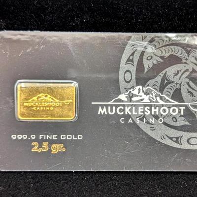 2.5 Gram Istanbul Gold Bar, Muckleshoot Tribe Casino