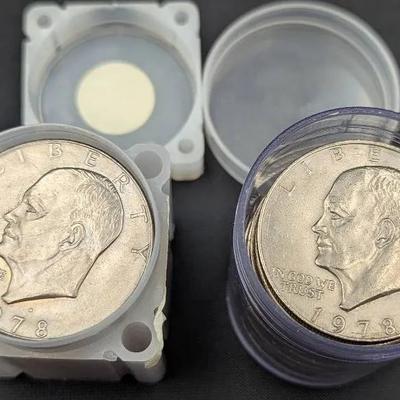 40 Eisenhower Dollars, Some Uncirculated 