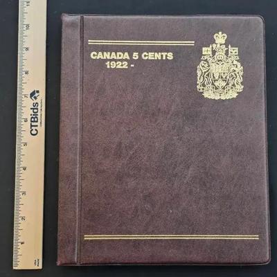 Canada 5 Cent Book Lots of Uncirculated Coins