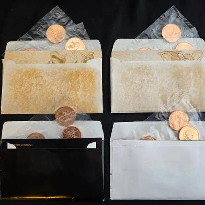 2007, 2008, 2010, 2011 4 Spouse Medal Sets, US Mint Issued