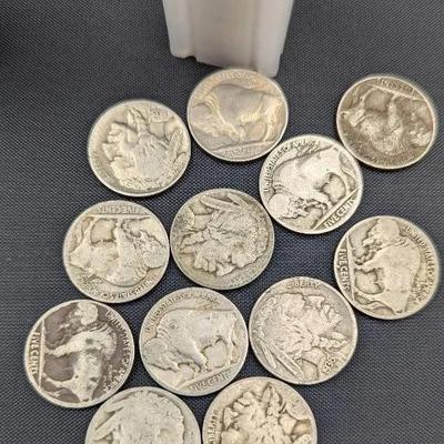 2 Rolls of 40 Buffalo Nickels, 80 Nickels Total