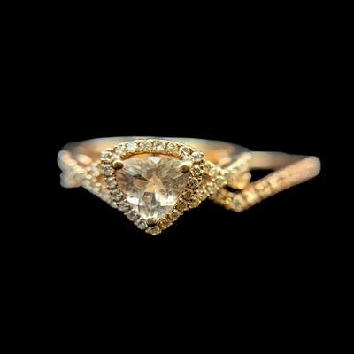 Rose Gold Morganite & Diamond Wedding Ring Set, NAGL #1223890