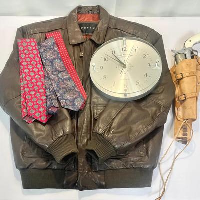 Men’s Bundle w/Leather Jacket by Context & Extras