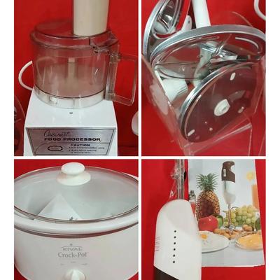 Cuisinart Food Processor + Rival Slow Cooker +