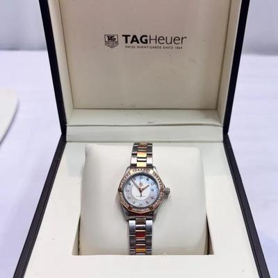 TAG Heuer Aquaracer Two-Tone Diamond Diver's Watch