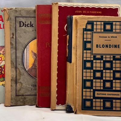 Collection of Vintage French Books 