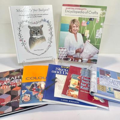 (7) Craft & Creativity Books — Knitting, Drawing, Color Theory & Martha Stewart Crafts