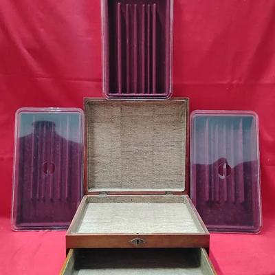 Antique Wooden Collectors Box And More