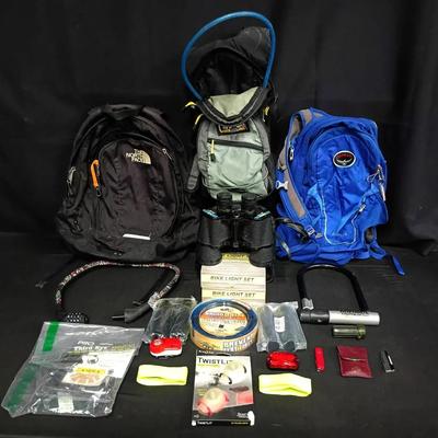 Camelback Hydration Backpacks, NIP Bicycle Accys, and More
