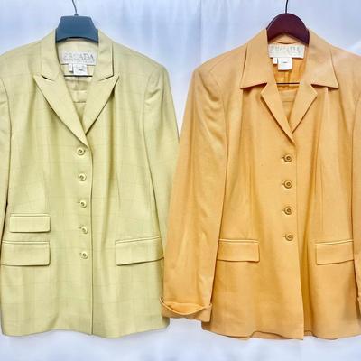 (2) Vintage Escada Margaretha Ley Skirt Suits — Sizes 40 & 42