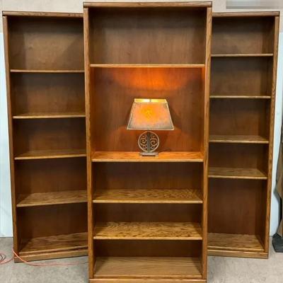Oak Tall Bookcases 