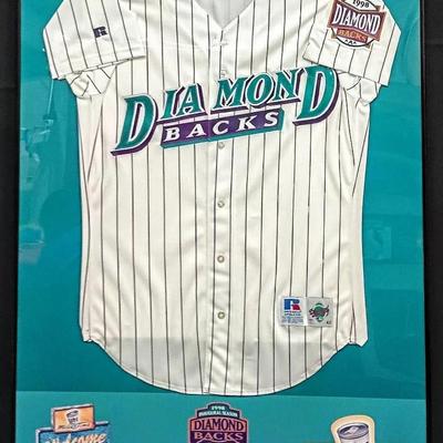 Arizona Diamondbacks 1998 Inaugural Season Framed Jersey Display