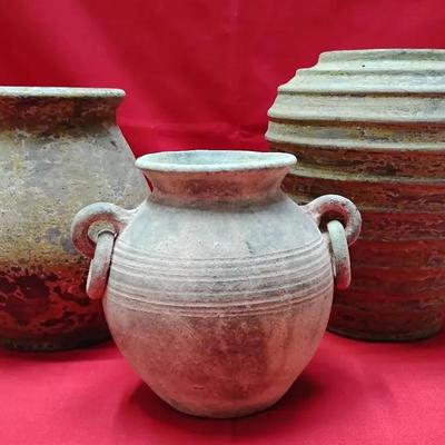 Trio Of Fabulous Outdoor Pottery 