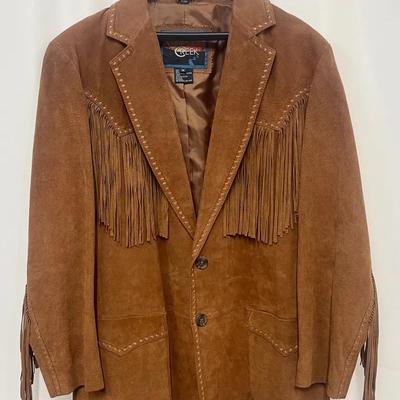Vtg Cripple Creek Leather Fringe Jacket – Women’s M – Western Blazer Style