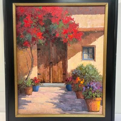 Framed Original Oil Painting – “Hidden Away” by Sean Wallace