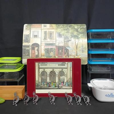 Covered Glass Storage Containers & Home Décor Collection