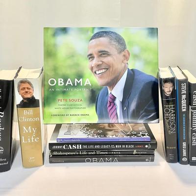 Biographies & Memoirs – 14-Book Lot: Obama, Clinton, Streisand, Gandhi, Shakespeare & More