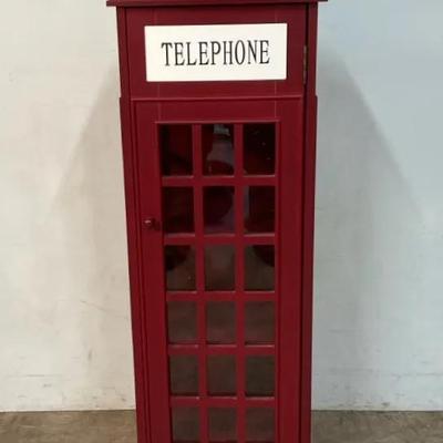 Red Telephone Booth Bookshelf 