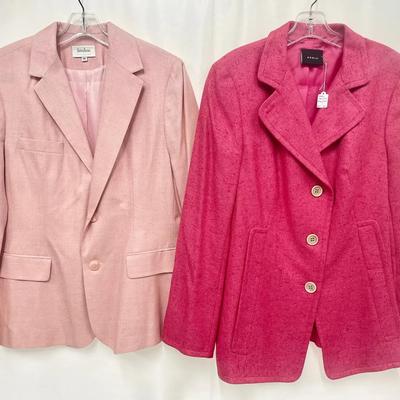 (2) Gorgeous Vintage Silk And Cashmere Blazers — Akris And Neiman Marcus