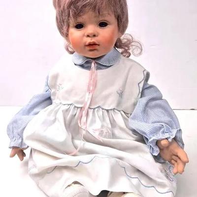 Large Vintage Porcelain Doll