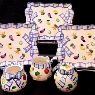 "Fitz & Floyd" 'Petits Vegs' Collection #1