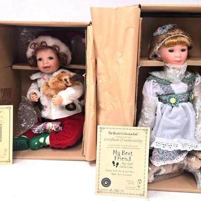 "Boyd's Bear" 'My Best Friend' Porcelain Dolls 