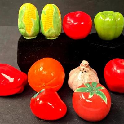 Fruit and Vegetable Salt and Pepper Shakers and Others