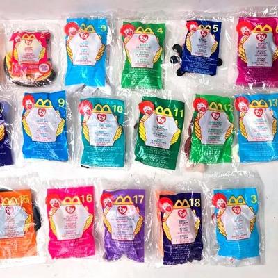"Ty" McDonald's Happy Meal Teenie Beanie Babies 1-18