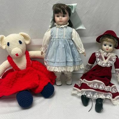 Porcelain and Knit Dolls