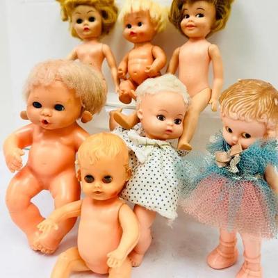 Vintage Vinyl And Rubber Dolls 