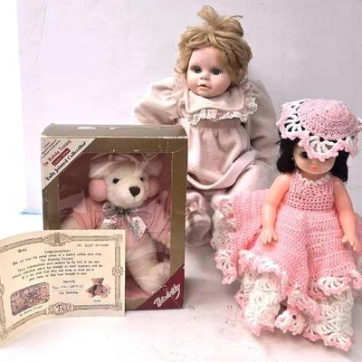 "Bilosky Treasury" Bear And Dolls