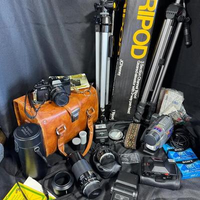 Cameras and Lenses - Yashica, Tamron, Pentax, JVC  