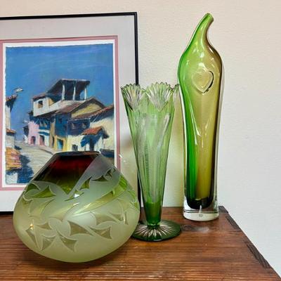 Sale Photo Thumbnail #52: Art glass!