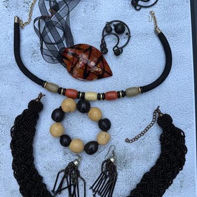 Boho Statement Jewelry Collection – Beaded, Resin, and Wood Designs