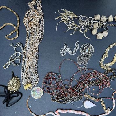 Estate Assortment of Vintage & Modern Jewelry – Mixed Metals & Beaded Designs