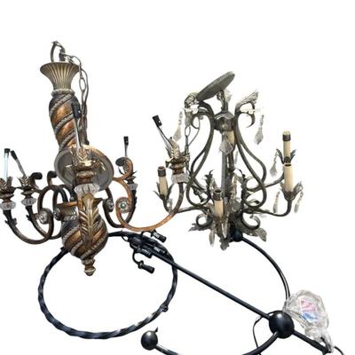 Lot of 3 Decorative Chandeliers