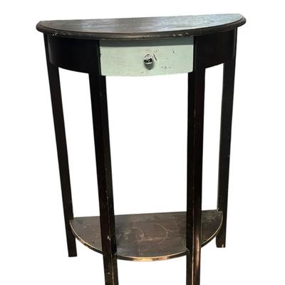 Half-Moon Entry Table with Drawer