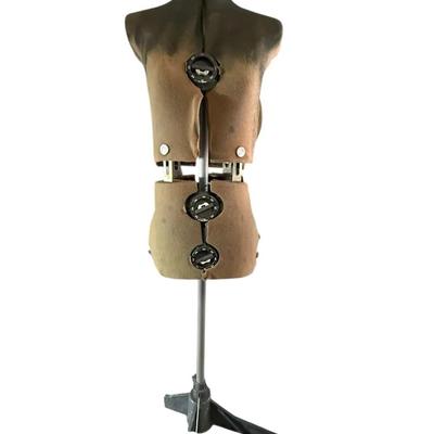 Vintage Adjustable Dress Form on Metal Stand