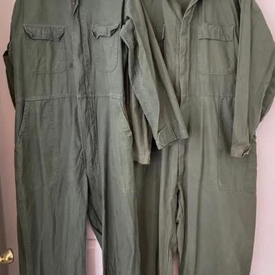 Green Utility Overalls 