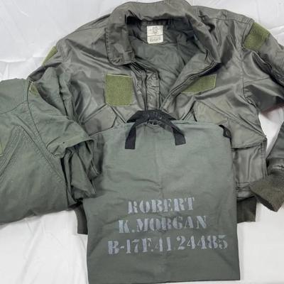Bomber Jacket, Duffel Bag, Flight Suit Overalls