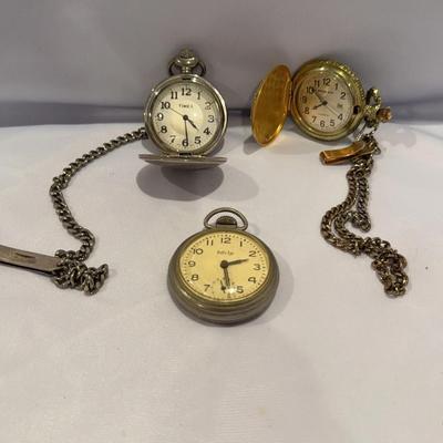 Three Pocket Watches 