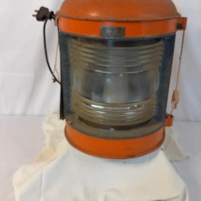 Galvanized Ship Light Vintage 
