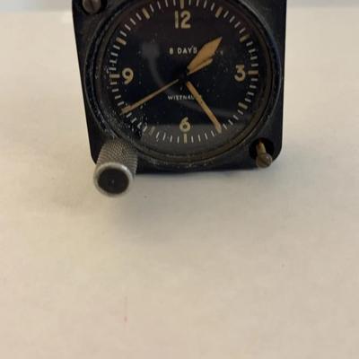 Vintage Aircraft Cockpit Clock (works)
