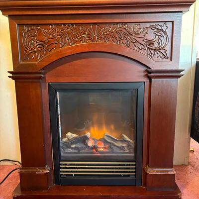 Electric Cherry Fireplace With Heater