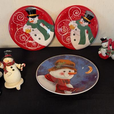 Snowmen Themed Christmas Decor Lot!  