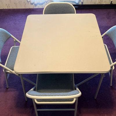 5-Piece Folding Card Table & Chairs Set